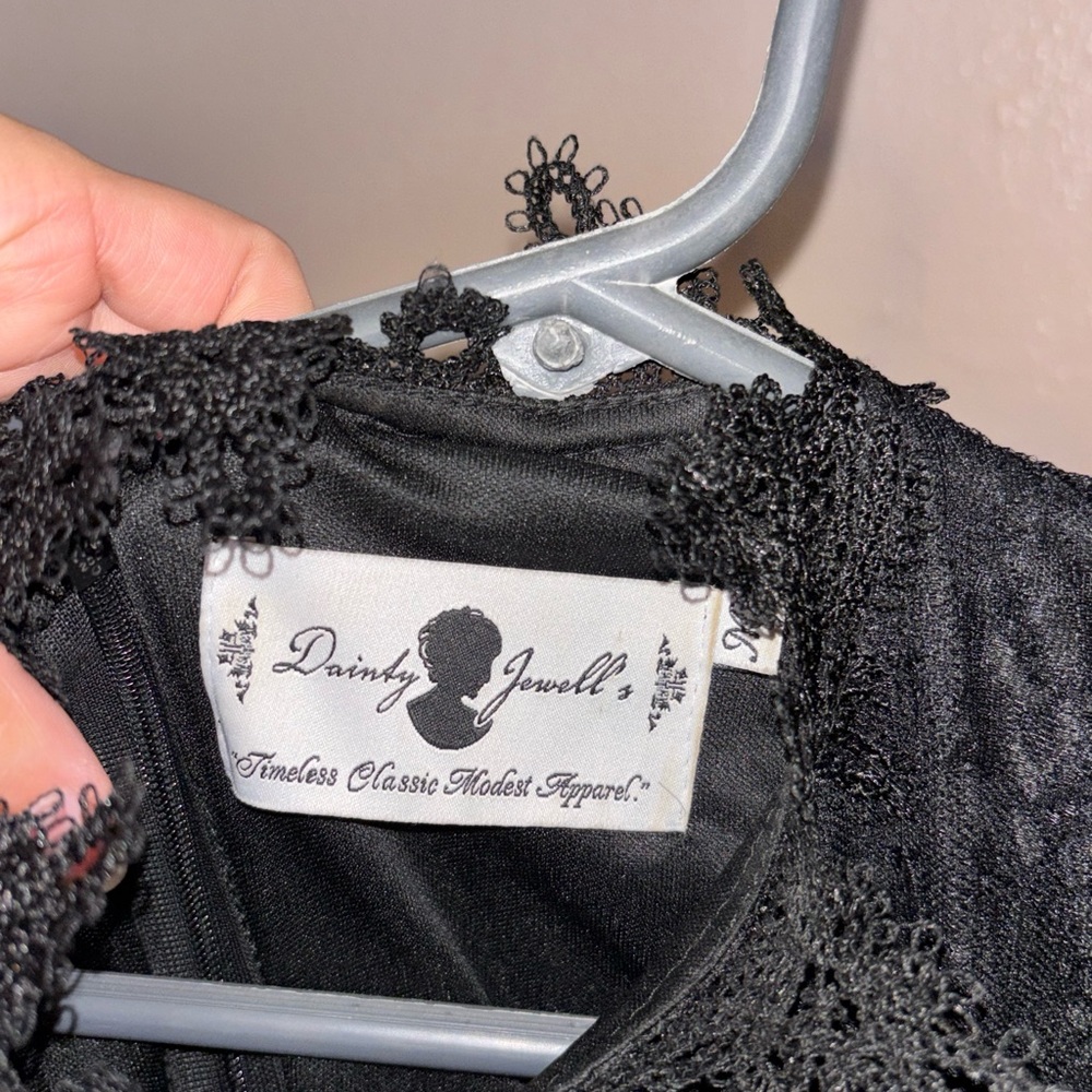 Black dainty jewels dress
